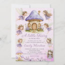 Search for fairy garden baby shower invitations Purple