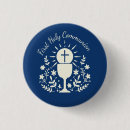 Search for first holy communion buttons Catholic