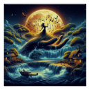 Recherche de clair lune posters Paisible