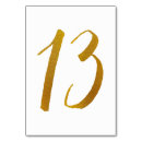 Search for 13 gold table cards Typography