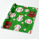 Search for baseball christmas wrapping paper Snowman