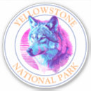 Search for wolves stickers Yellowstone national park