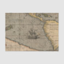 Search for old world map tissue paper Antique