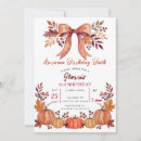 Search for autumn birthday invitations Orange