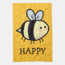 Search for bee happy tea towels Cute