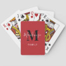 Search for last name playing cards Initial