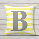Search for gray and yellow pillows Monogrammed