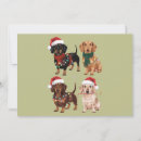 Recherche de dachshund christmas vœux cartes Famille