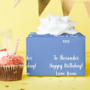 Recherche de pastel blue papier cadeau Nom