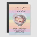 Recherche de rainbow birth announcement cards Simple