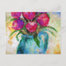 Recherche de vase tulipes cartes postales Rose