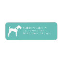 Search for airedale return address labels Cute