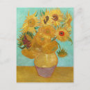 Recherche de vase avec douze tournesols cartes postales Post impressionnisme