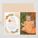 Search for little cutie 1st birthday invitations Watercolor