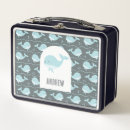 Search for whale lunch boxes Under the sea