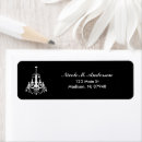 Search for chandelier return address labels Elegant