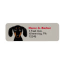 Search for black and tan return address labels Dog