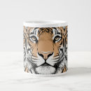 Recherche de visage tigre tasses Yeux