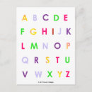 Recherche de majuscules cartes postales Alphabet