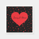 Search for red heart napkins Cocktail