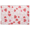 Search for red and white hearts fabric Elegant