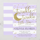 Recherche de twinkle twinkle baby invitations Violet