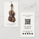 Search for violin teacher business cards Qr code