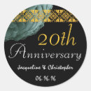 Search for 20th anniversary stickers Gold