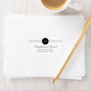 Search for classic monogram return address labels Stylish