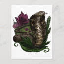 Recherche de serpent rose cartes postales Floral