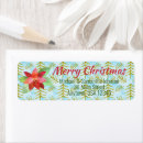 Search for festive floral return address labels Trendy