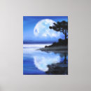 Search for full moon painting canvas prints Watercolor