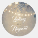 Search for string lights wedding stickers Rustic