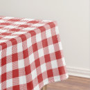 Search for red tablecloths Red and white