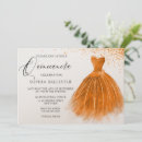 Search for orange quinceanera invitations Dress
