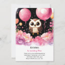 Recherche de de hibou fille anniversaire invitations Bois