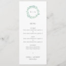 Search for greenery wedding menus Minimal