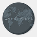 Search for world map magnets Wanderlust