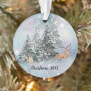 Search for winter scene ornaments Deer