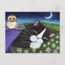 Search for fantasy owl postcards Cat