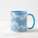 Search for puffy clouds mugs Blue