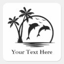 Search for dolphins jumping stickers Sunset