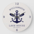 Search for distressed wood clocks Nautical