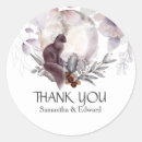 Search for black cat wedding stickers Thank you