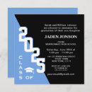 Search for blue and black graduation invitations Grad party