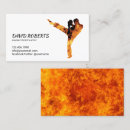 Recherche de instructeur de karaté cartes visite Professionnel