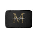 Search for black and gold bath mats Monogrammed