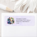 Search for pet rabbit return address labels Easter