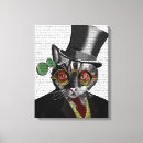 Search for steampunk canvas prints Tophat