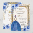 Search for navy blue flowers invitations Elegant